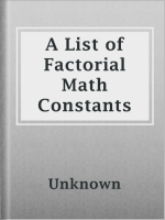 A_List_of_Factorial_Math_Constants